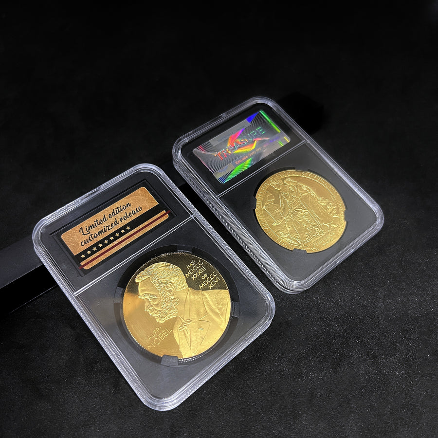 Nobel Commemorative Coin with Dust-Proof Protective Case