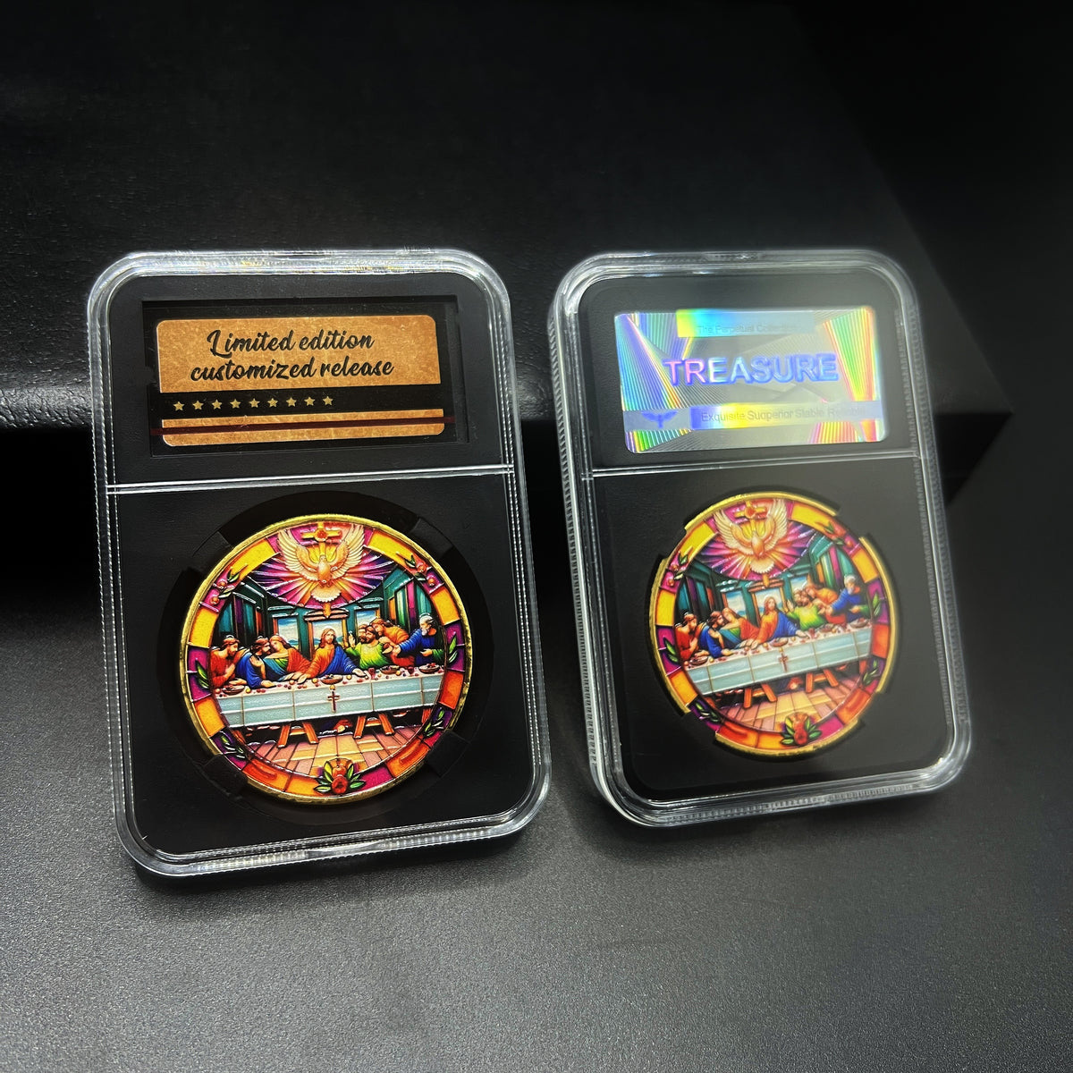 The Last Supper Commemorative Coin – Vibrant Full-Color Collectible