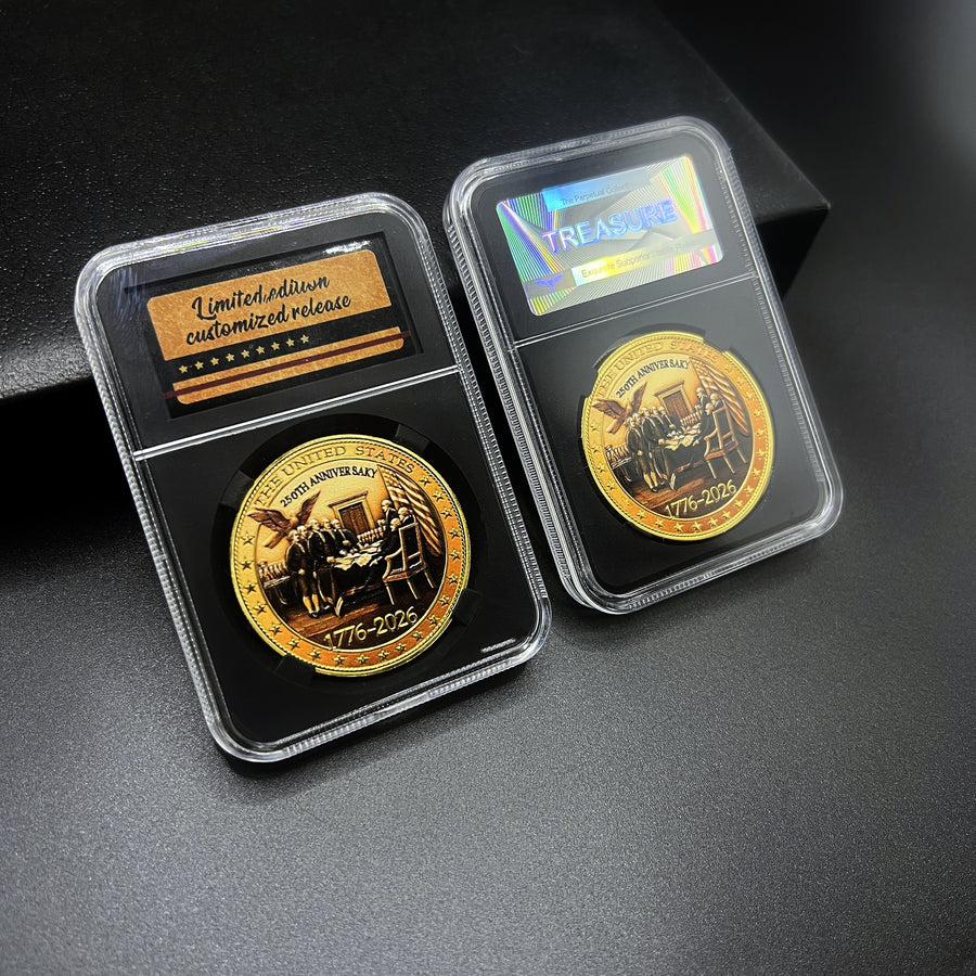 Declaration of Independence Commemorative Coin – with Dust-Proof Protective Case