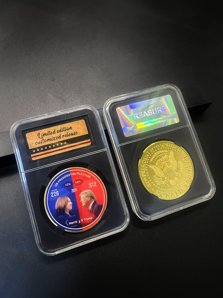 2024 Presidential Election Historic Showdown Commemorative Coin - Slabbed Collector Edition