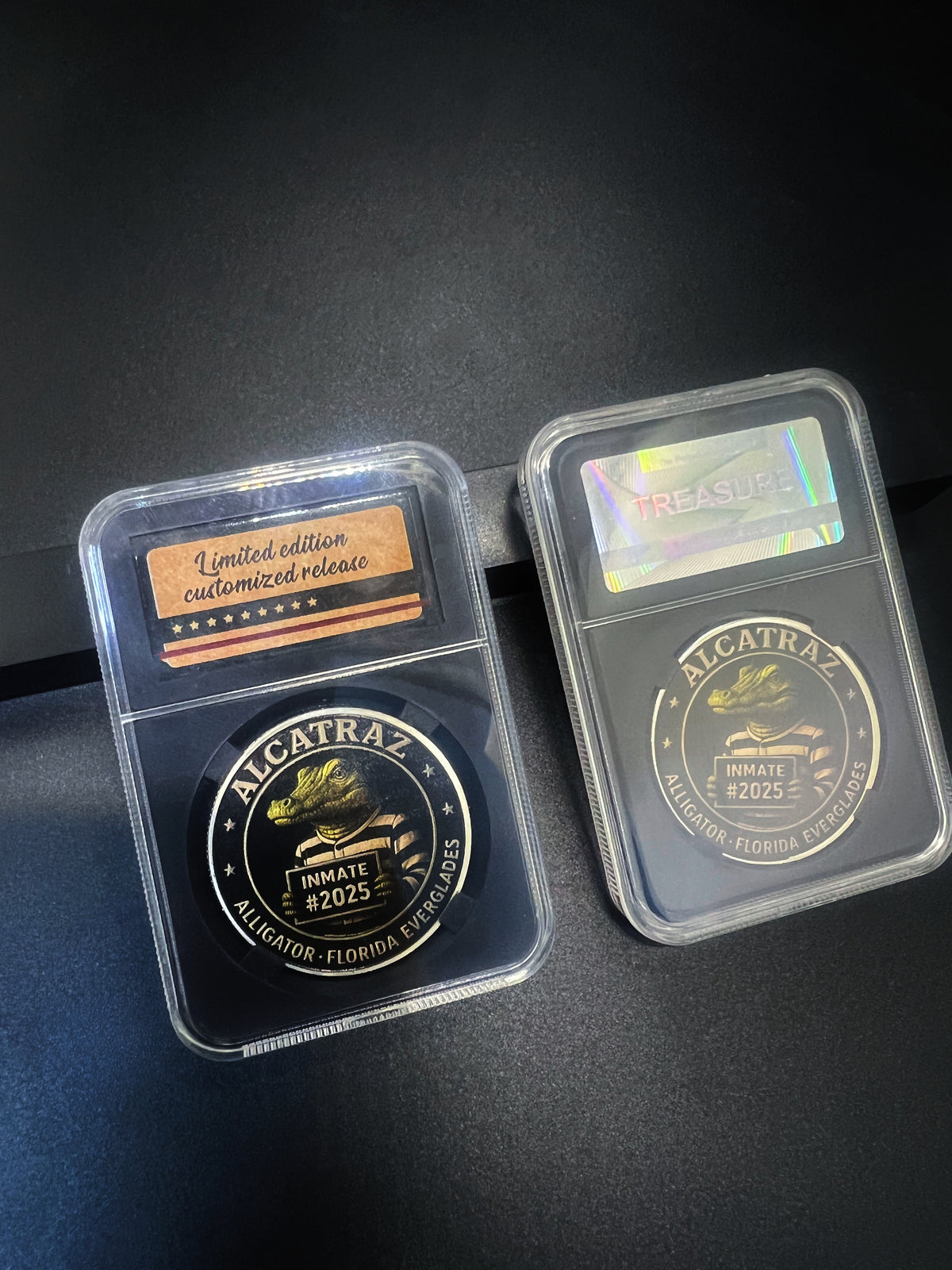 Limited Edition Alcatraz Inmate #2025 Florida Everglades Alligator Commemorative Coin