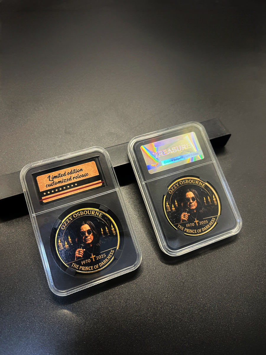Limited Edition Ozzy Osbourne "The Prince of Darkness" 1970-2025 Commemorative Coin