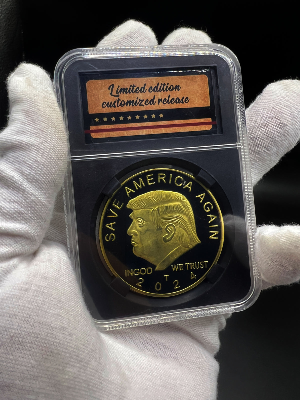 2024 "Save America Again" Presidential Tribute Commemorative Coin - Slabbed Collector Edition